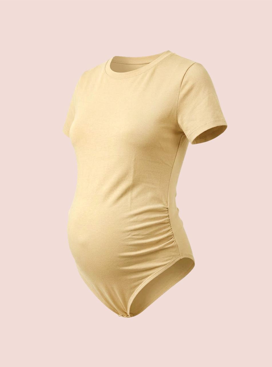 بدلة نصف كم برقبة دائرية للحوامل