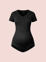 Maternity V Neck Bodysuit