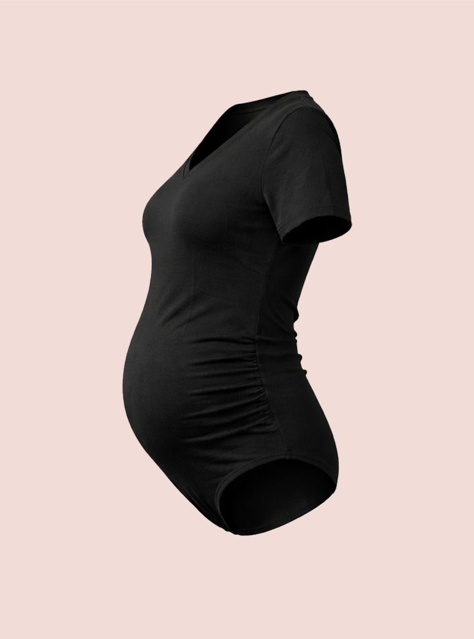Maternity V Neck Bodysuit