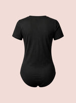 Maternity V Neck Bodysuit