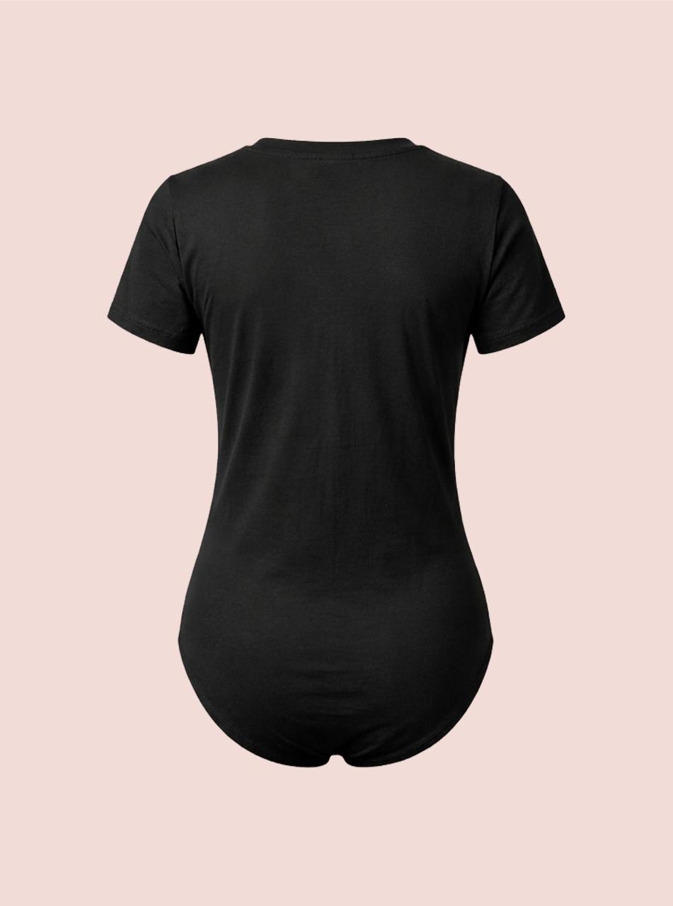 Maternity V Neck Bodysuit