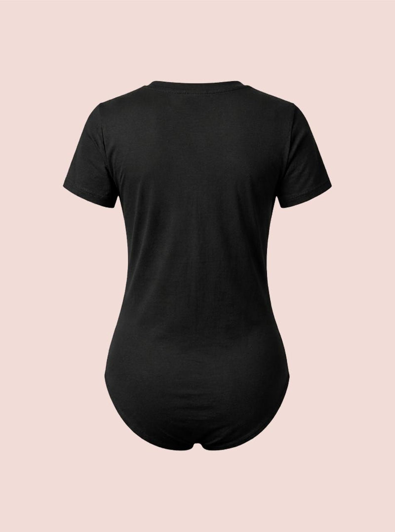Maternity V Neck Bodysuit