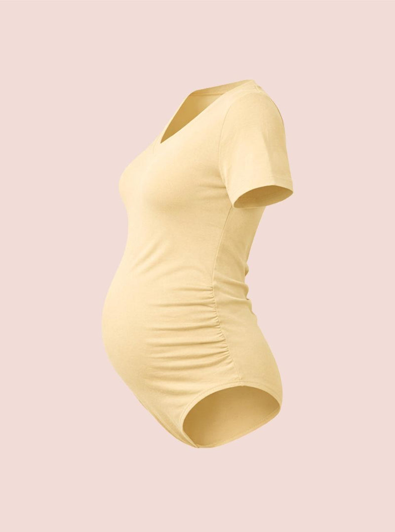 Maternity V Neck Bodysuit