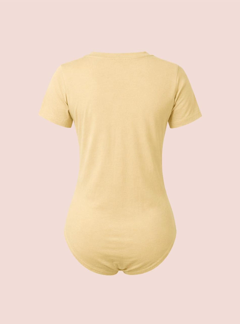 Maternity V Neck Bodysuit